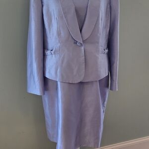 Le Suit Luxemburg Gardens Violet Haze Shift Dress With Jacket Suit Size 18